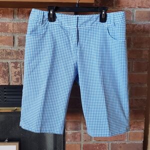 adidas Blue Checkered Women's Shorts